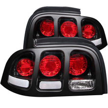 Load image into Gallery viewer, Anzo 1994-1998 Ford Mustang Tail lights Black