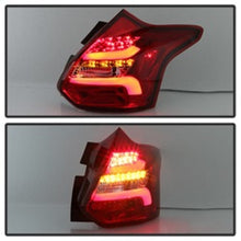 Load image into Gallery viewer, Spyder 12-14 Ford Focus 5DR LED Tail Lights - Red Clear (ALT-YD-FF12-LED-RC) 5085153