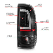 Load image into Gallery viewer, ANZO 1997-2003 Ford F-150 LED Tail Lights w/ Light Bar Black Housing Clear Lens 311377