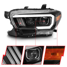 Load image into Gallery viewer, Anzo Toyota Tacoma '16-18 Projector Plank Style Switchback H.L Black Amber