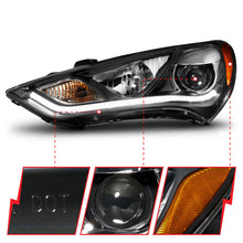 Load image into Gallery viewer, Anzo 2013-2015 Hyundai Genesis Projector Headlights w/ Plank Style Design B