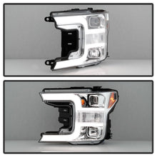 Load image into Gallery viewer, Spyder Signature Ford F150 18-19 (Halogen Model) Projector Headlights - Chrome (PRO-YD-FF15018-LB-C) 5086617