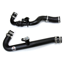 Load image into Gallery viewer, HPS Performance HPS Intercooler Hot Charge Pipe and Cold Side with Black Hoses 15-17 Ford Mustang Ecoboost 2.3L Turbo, Black