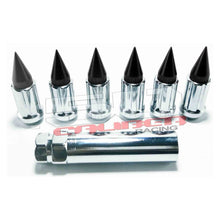 Load image into Gallery viewer, 10 x 1.25 mm Spiked Lug nuts Chrome - 16 Pack
