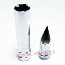 Load image into Gallery viewer, 10 x 1.25 mm Spiked Lug nuts Chrome - 16 Pack
