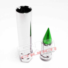 Load image into Gallery viewer, 10 x 1.25 mm Spiked Lug nuts Chrome - 16 Pack