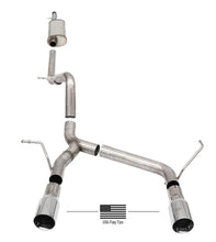 Load image into Gallery viewer, Corsa 18-21 Jeep Wrangler JLU 3.6L 2.75in Sport Cat-Back Exhaust w/ American Flag Tips 21124USA