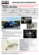 Load image into Gallery viewer, HKS Super Turbo Muffler Gr Supra Db42 B58 31029-At003