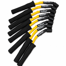 Load image into Gallery viewer, Granatelli GM LS &amp; LT 0-Ohm 12" Yellow High-Temp Spark Plug Wires w/ Black Kevlar Boots – 28-1629HTYB