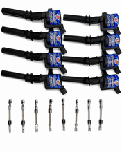 Load image into Gallery viewer, 1997–2014 Ford 4.6L/5.4L 2V Granatelli 65K Pro Series Extreme Coil Packs &amp; Connector Kit – 28-1697SC