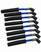 Load image into Gallery viewer, Granatelli GM LS &amp; LT 0-Ohm 10" Blue High-Temp Spark Plug Wires w/ Kevlar Boots – 28-1545HTBLB