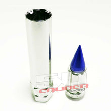 Load image into Gallery viewer, 3/8 x 24 Chrome Spiked Lug Nuts Anodized - 16 Pack