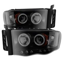 Load image into Gallery viewer, Spyder Dodge Ram 1500 02-05 03-05 Projector Headlights CCFL Halo LED Blk Smke PRO-YD-DR02-CCFL-BSM 5078797