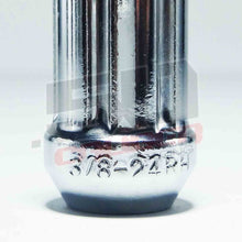 Load image into Gallery viewer, 3/8 x 24 Chrome Spiked Lug Nuts Anodized - 16 Pack