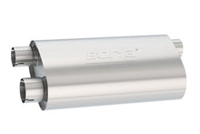 Load image into Gallery viewer, Borla Universal Pro-XS Muffler Oval 3in Inlet/ 2.5in Dual Outlet Transverse Flow Notched Muffler 400499