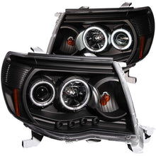 Load image into Gallery viewer, Anzo 2005-2011 Toyota Tacoma Projector Headlights w/ Halo Black