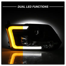 Load image into Gallery viewer, Spyder 09-16 Dodge Ram 1500 Ver 2 Proj Headlight - Light Bar Turn Signal - Blk - PRO-YD-DR09V2-SB-BK 5086266