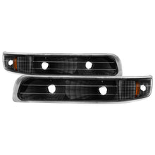 Load image into Gallery viewer, SPYDER Xtune Chevy Silverado 99-02 Amber Reflector Bumper Lights Black CBL-JH-CS99-AM-BK 5064271