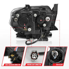 Load image into Gallery viewer, Anzo 2014-2015 Toyota Tundra Projector Headlights w/ U-Bar Chrome w/ DRL