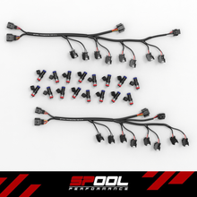 Load image into Gallery viewer, Spool Performance McLaren M840T RaceCore Injector Harness &amp; ID1050-XDS Injector Package