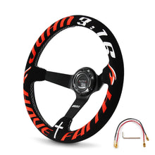 Load image into Gallery viewer, Have Faith Deep Dish 350mm Steering Wheel + Short Hub Adapter Kit For Mustang Focus Fiesta Mazda