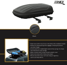Load image into Gallery viewer, 3D MAXpider 47.2in x 31.5in x 10.2in Large 3D Shell Roof Box W/ Rack - BRown B07H7D8NCP