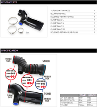 Load image into Gallery viewer, Tomei Turbo Suction Hose Evo7-9