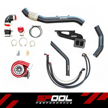 Load image into Gallery viewer, Spool Performance Billet Manifold A90 Supra 2 Port Top Mount Turbocharger Kit