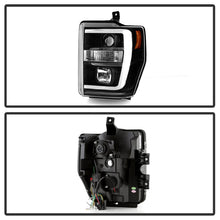 Load image into Gallery viewer, Spyder Ford F-250/350/450 08-10 V2 High-Power LED Headlights-Switch Back-Black PRO-YD-FS08PL-SBLB-BK 5087751