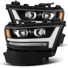 Load image into Gallery viewer, AlphaRex 19-20 Dodge Ram 1500 LUXX LED Proj Headlights Plnk Style Black w/Activ Light/Seq Signal/DRL 880543 *Discontinued