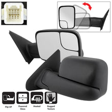 Load image into Gallery viewer, SPYDER xTune 02-09 Dodge Ram 1500/2500/3500 Extendable - Power Heated Mirrors MIR-DRAM02-PW-SET 9935732