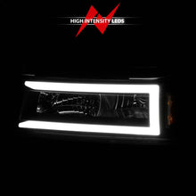 Load image into Gallery viewer, ANZO 04-12 GM Colorado/Canyon/I-Series Crystal Headlights - w/ Light Bar Black Housing 4pcs 111558