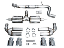 Load image into Gallery viewer, AWE Tuning AWE 22-24 Audi 8Y S3 Touring Edition Exhaust - Chrome Silver Tips 3015-42897
