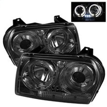 Load image into Gallery viewer, Spyder Chrysler 300 05-08 Projector Headlights LED Halo LED Smke (Not Included) PRO-YD-C305-HL-SM 5009203