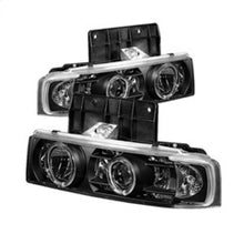 Load image into Gallery viewer, Spyder Chevy Astro 95-05/GMC Safari 95-05 Projector Headlights LED Halo Black PRO-YD-CA95-HL-BK 5009210