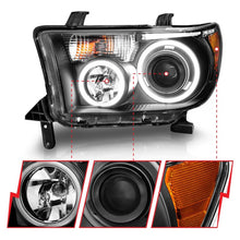 Load image into Gallery viewer, Anzo 2007-2013 Toyota Tundra Projector Headlights w/ Halo Black (CCFL)