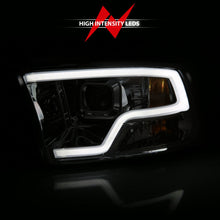 Load image into Gallery viewer, Anzo Dodge Ram 09-18 Projector Plank Style Headlight w/ Halo Chrome Clear A