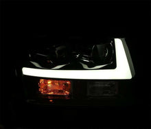 Load image into Gallery viewer, AlphaRex 07-14 Chevrolet Tahoe/Suburban LUXX-Series LED Projector headlights Black w/ DRL/Sequential 880295 *Discontinued