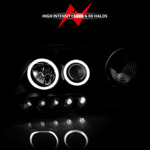 Load image into Gallery viewer, Anzo 1997-2003 Ford F-150 Projector Headlights w/ Halo Black (CCFL)