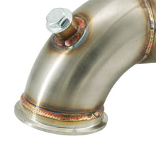 Load image into Gallery viewer, 3" Downpipe V Band Turbo 304 Stainless 90 3.55 inch/90mm OD Exhaust Flange O2 Bung Garrett Turbo