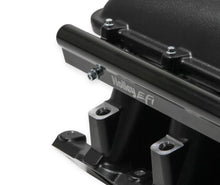 Load image into Gallery viewer, Black 351W Ford Hi-Ram EFI Manifold 105mm LS Throttle Body Flange Top