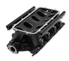 Load image into Gallery viewer, Black 351W Ford Hi-Ram EFI Manifold 95mm LS Throttle Body Flange Top