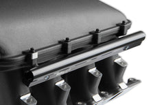 Load image into Gallery viewer, 8.2" SBF Ford Hi-Ram Intake Manifold with 95mm LS Throttle Body Flange Top. Black Finish