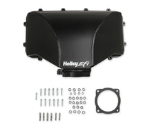 Load image into Gallery viewer, HI-RAM 95MM Fabricated Side Mount Plenum Top - Black Finish- 86-95 Ford 5.0 Style