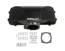 Load image into Gallery viewer, HI-RAM 95MM Fabricated Side Mount Plenum Top - Black Finish- 86-95 Ford 5.0 Style