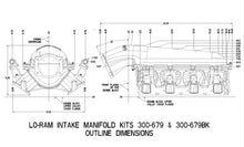 Load image into Gallery viewer, Holley Lo-Ram Manifold Kit Dual Injector- Black - GM LS3/L92