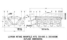 Load image into Gallery viewer, Ultra Lo-Ram Manifold Kit Single Injector- Black - GM LS3/L92 - Ultra Lo-Ram Manifold Kit - LS3 Black Finish