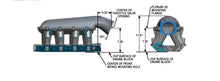 Load image into Gallery viewer, Black 351W Ford Hi-Ram EFI Manifold 105mm LS Throttle Body Flange Top