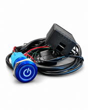 Load image into Gallery viewer, Granatelli Motor Sports Billet Illuminated Exhaust Cutout Push Button- "BLUE" - 303512BL