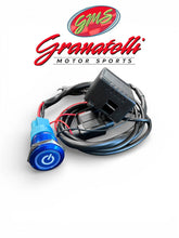 Load image into Gallery viewer, Granatelli Motor Sports Billet Illuminated Exhaust Cutout Push Button- "BLUE" - 303512BL
